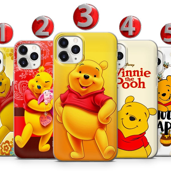 Pooh Bear Phone Case For iPhone 15 14 13 12 11 X XS SE Samsung S24 S23 S22 S21 S20 S10 Huawei Honor Xiaomi GooglePixel Sony Oppo OnePlus