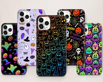 Funda para teléfono Monster Phone Case Halloween Skull para iPhone 17 ProMax 16 E 15 Pro 14 13 Mini 12 11 X Pixel 10ProXL 9 Pro 8A Fundas protectoras