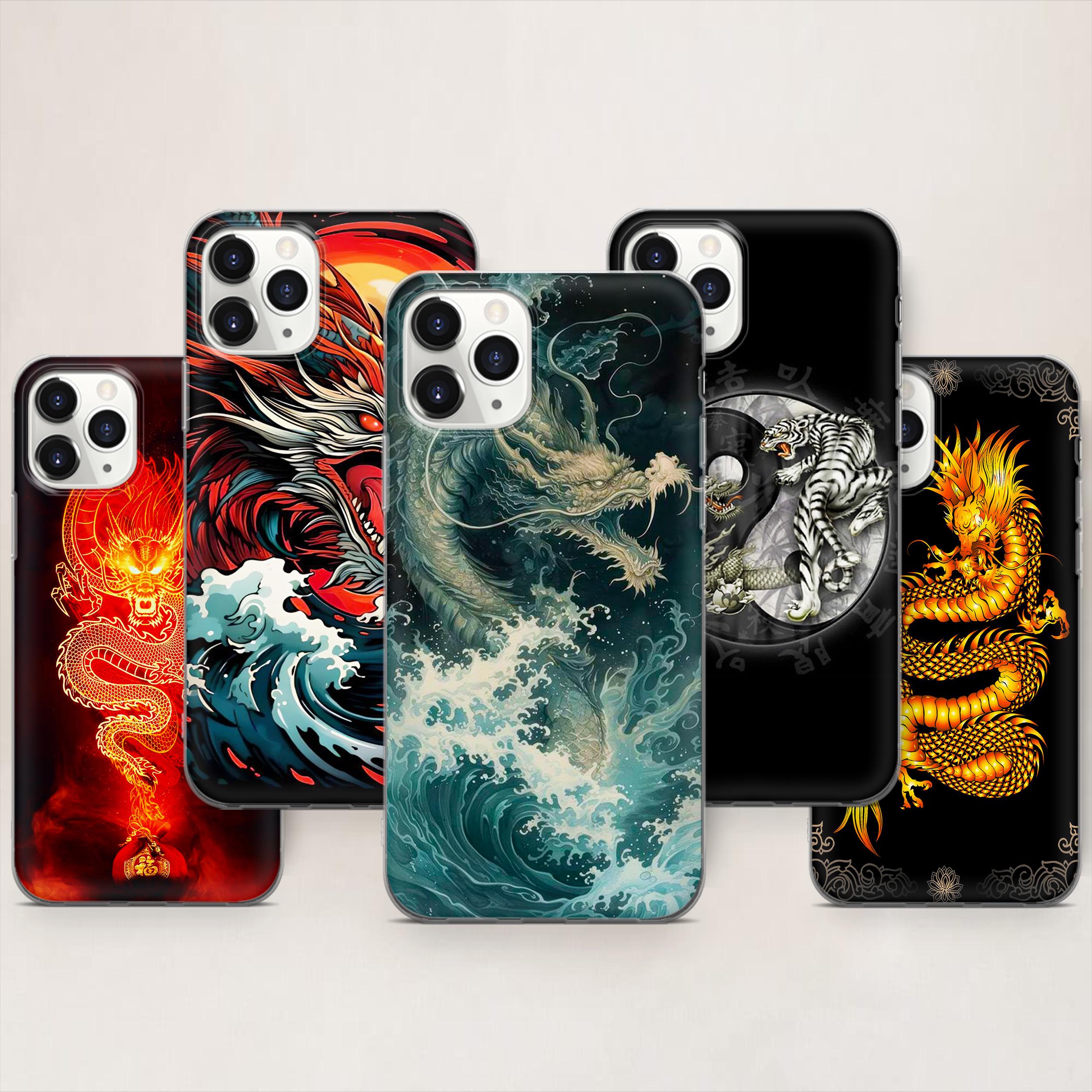 Japanischer Drache Handyhülle Für IPhone 13 – ästhetisches Anime-Design Im Asia-Style