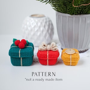 Weihnachtsgeschenk Boxen Häkelanleitung PDF, Weihnachtsdekor Ornament Einfache Anleitung für Anfänger, Last-Minute-Geschenkidee DIY-Anleitung