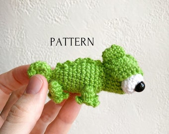 Pascal crochet pattern, amigurumi chameleon Pascal from Tangled, chameleon crochet pattern, DIY tutorial