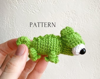 Pascal crochet pattern, amigurumi chameleon Pascal from Tangled, chameleon crochet pattern, DIY tutorial