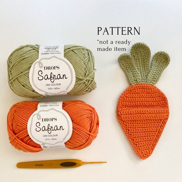 sacco nanna a carota per coniglietto, schema all'uncinetto, idea regalo di Pasqua, carota all'uncinetto, schema amigurumi, tutorial all'uncinetto