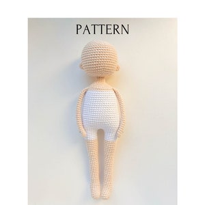 Crochet May doll body pattern plus 4 hairstyles, basic doll body, base amigurumi doll pattern, hairstyles for doll pattern, DIY soft doll