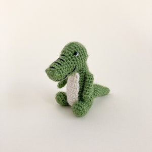 Amigurumi crocodile toy pattern, crochet alligator pattern, crochet tutorial, mini crocodile, safari amigurumi, jungle animal image 4