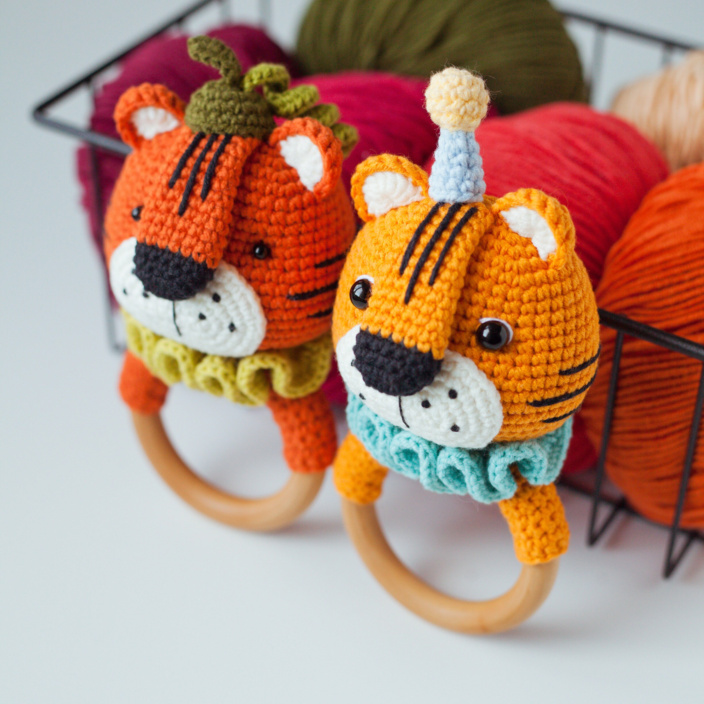Tiger Baby Rattle Crochet Pattern, Chinese New Year Symbol, Gift for ...