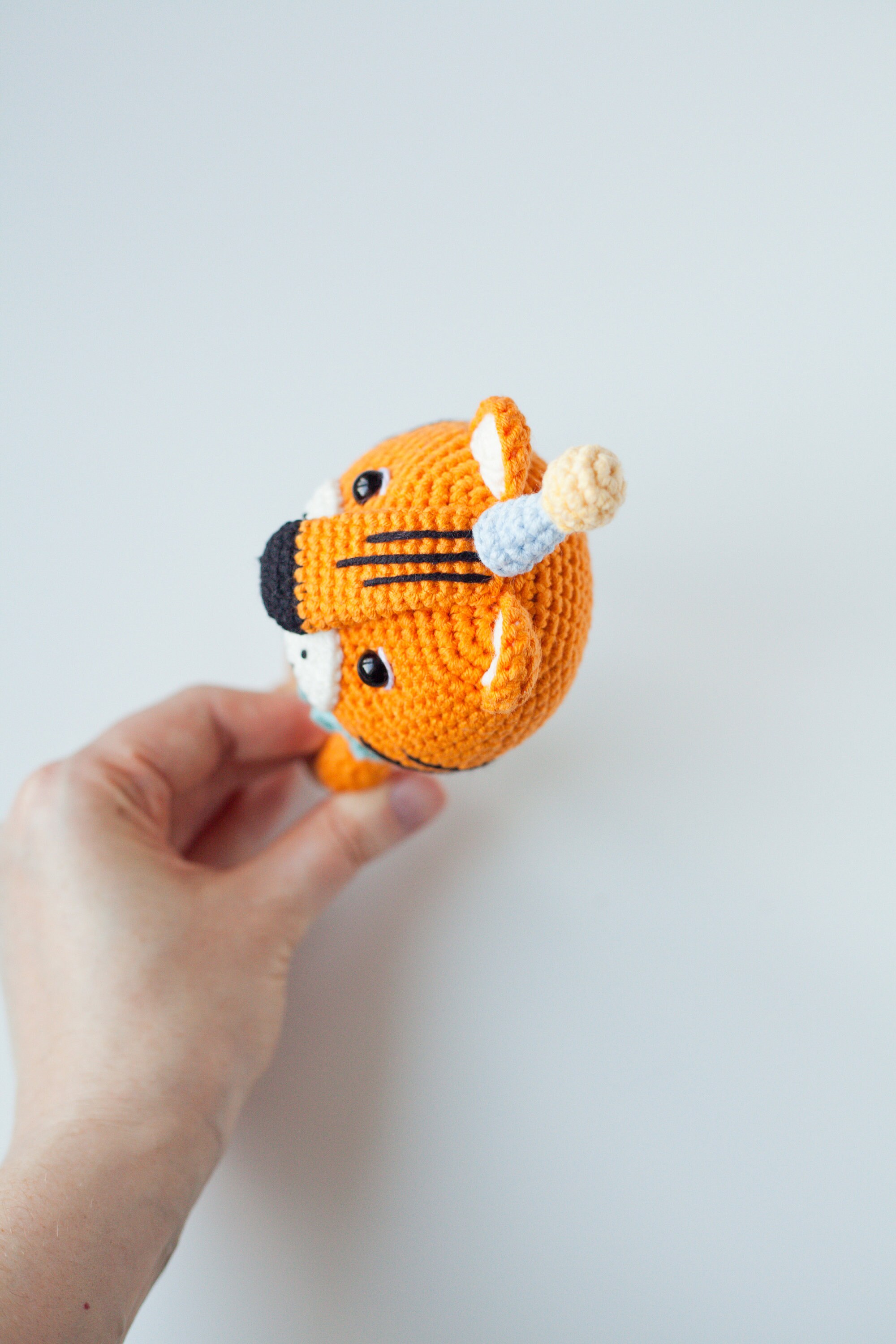 Tiger Baby Rattle Crochet Pattern, Chinese New Year Symbol, Gift for ...