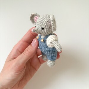 Virkmönster för liten mus, virkat amigurumi-musmönster, virkhandledning, lättförståelig amigurumi bild 9