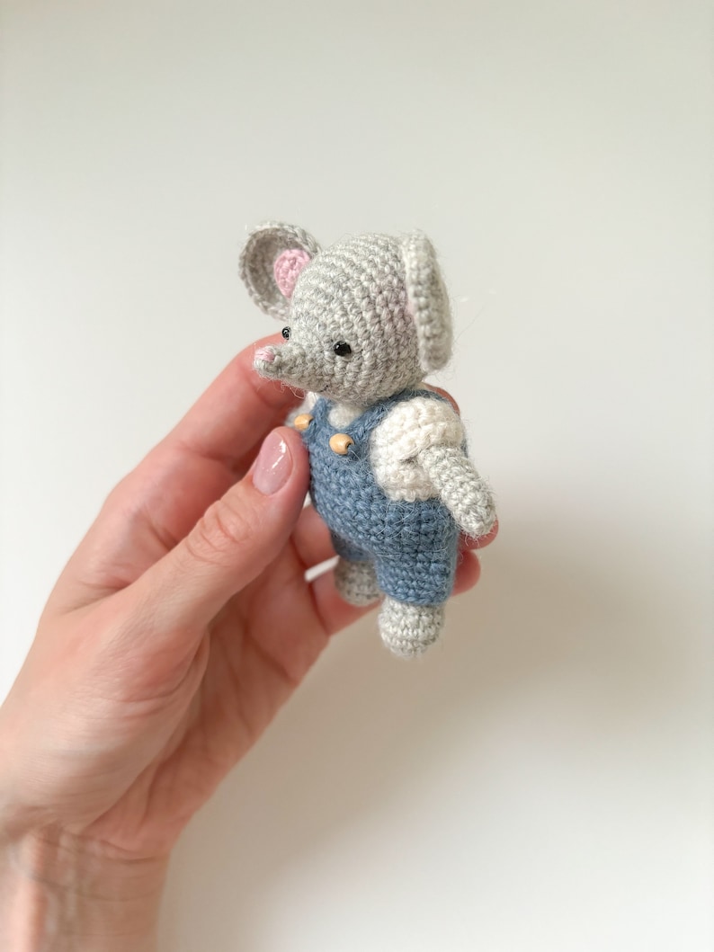 Virkmönster för liten mus, virkat amigurumi-musmönster, virkhandledning, lättförståelig amigurumi bild 9