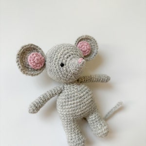Virkmönster för liten mus, virkat amigurumi-musmönster, virkhandledning, lättförståelig amigurumi bild 3