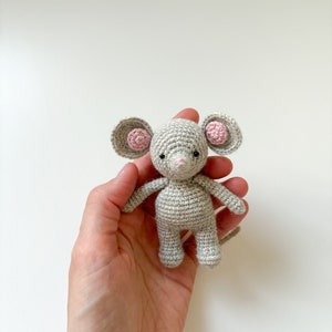 Virkmönster för liten mus, virkat amigurumi-musmönster, virkhandledning, lättförståelig amigurumi bild 6