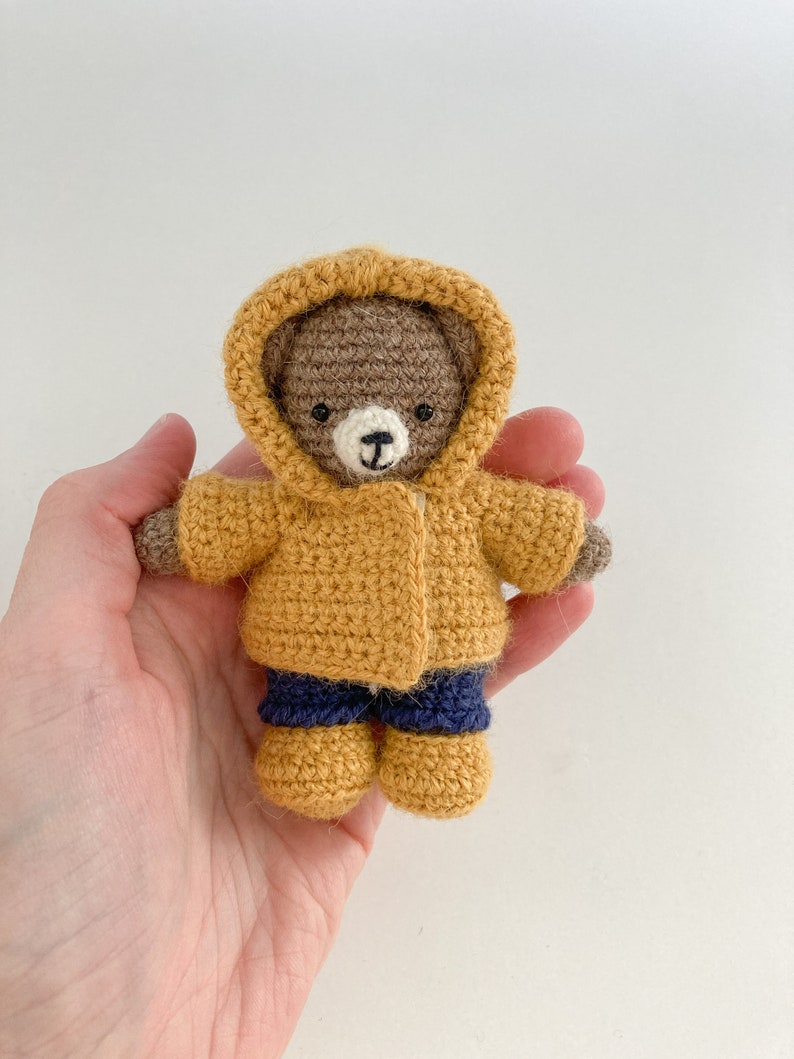 crochet pattern all autumn outfits for little toys of MiniCrochetZoo, amigurumi pattern in PDF plus video, easy to follow pattern image 4