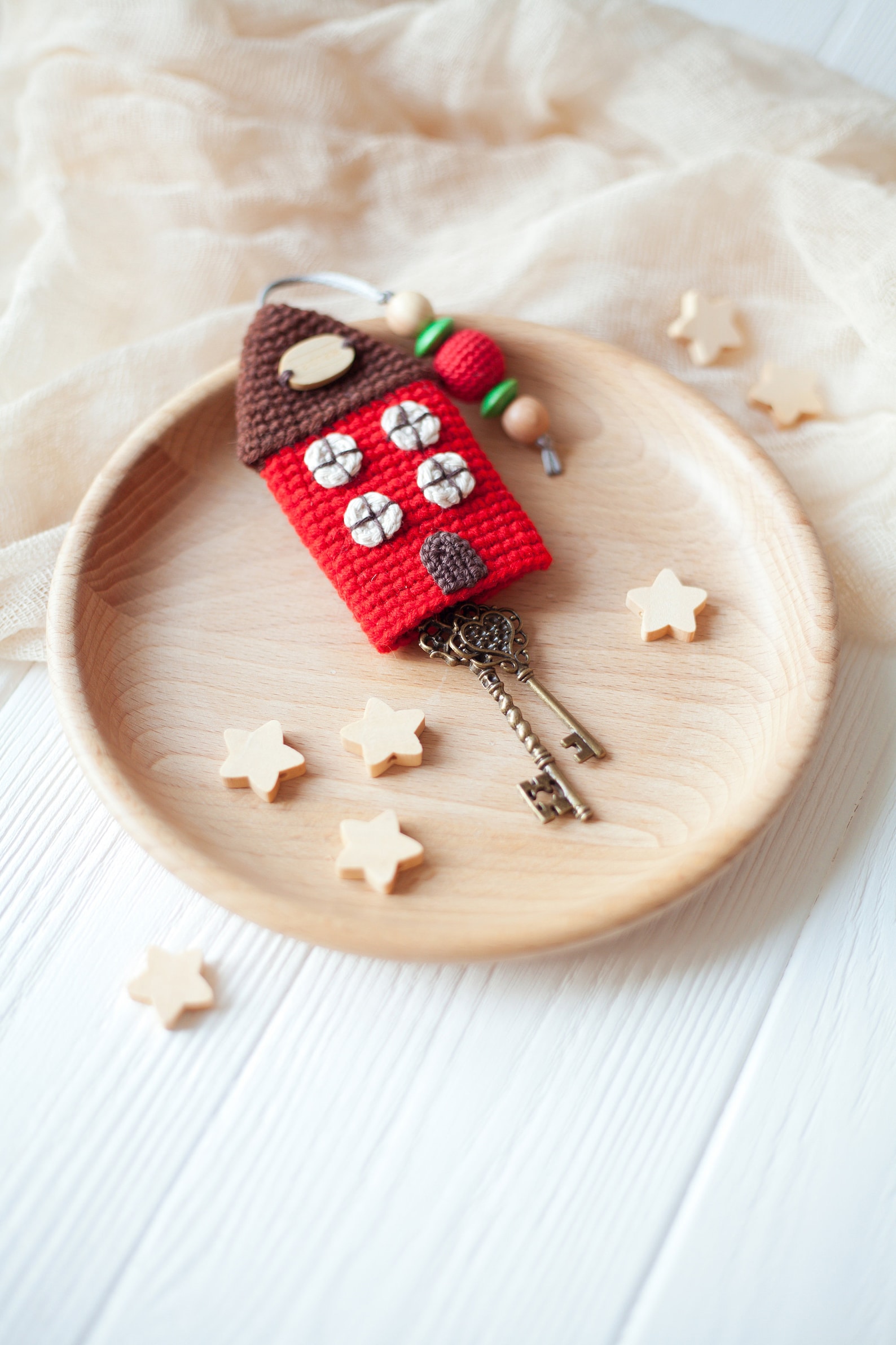 Key Cover Crochet Pattern PDF, Cozy Key Holder Tiny House, Key Chain ...
