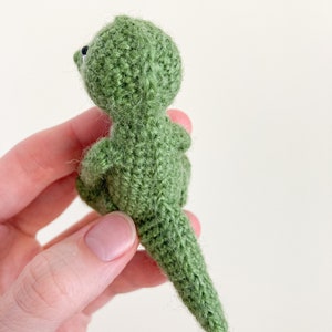 Amigurumi crocodile toy pattern, crochet alligator pattern, crochet tutorial, mini crocodile, safari amigurumi, jungle animal image 9