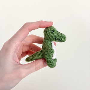 Amigurumi crocodile toy pattern, crochet alligator pattern, crochet tutorial, mini crocodile, safari amigurumi, jungle animal image 10