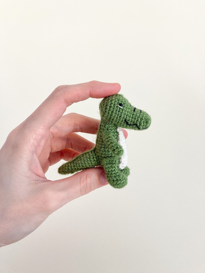 Amigurumi crocodile toy pattern, crochet alligator pattern, crochet tutorial, mini crocodile, safari amigurumi, jungle animal image 10