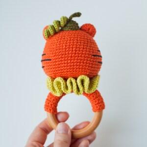 Tiger Baby Rattle Crochet Pattern, Chinese New Year Symbol, Gift for ...