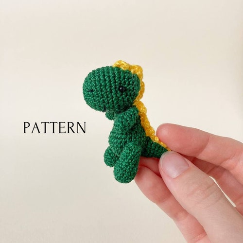 tiny dino plush sewing pattern