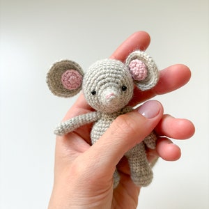 Virkmönster för liten mus, virkat amigurumi-musmönster, virkhandledning, lättförståelig amigurumi bild 4