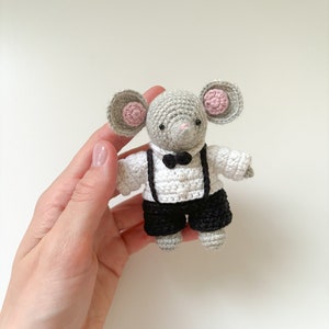Virkmönster för liten mus, virkat amigurumi-musmönster, virkhandledning, lättförståelig amigurumi bild 10