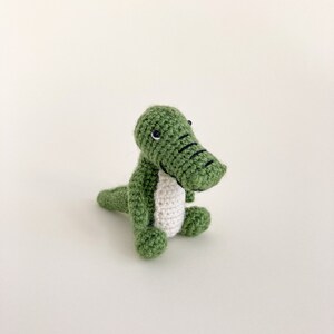 Amigurumi crocodile toy pattern, crochet alligator pattern, crochet tutorial, mini crocodile, safari amigurumi, jungle animal image 3