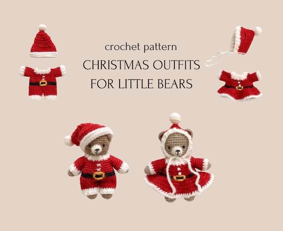 クリスマス あみぐるみ 白くま サンタ服 クリスマス あみぐるみ 白くま サンタ服