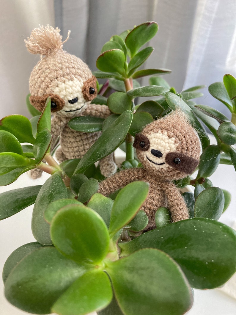 Amigurumi Sloth Pattern Crochet Mini Sloth Crochet Tutorial | Etsy
