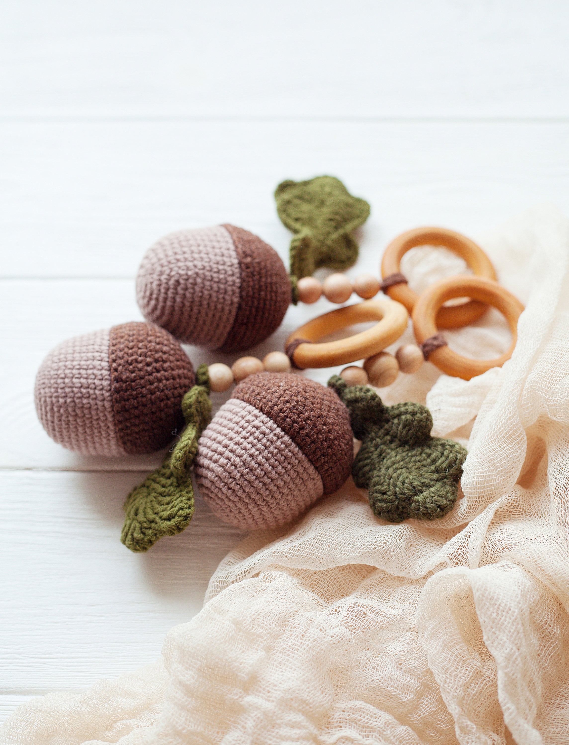 Spanish Rattle Acorn Baby Rattle PDF Crochet Pattern, English + Spanish Digital ...
