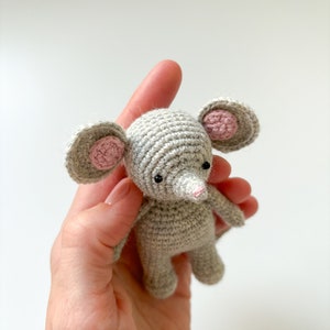 Virkmönster för liten mus, virkat amigurumi-musmönster, virkhandledning, lättförståelig amigurumi bild 7