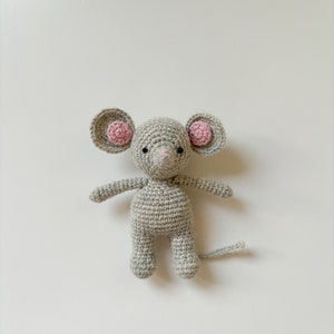Virkmönster för liten mus, virkat amigurumi-musmönster, virkhandledning, lättförståelig amigurumi bild 5