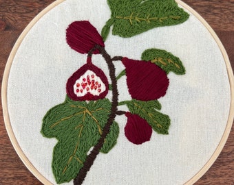 Fig embroidery art | Fig food art