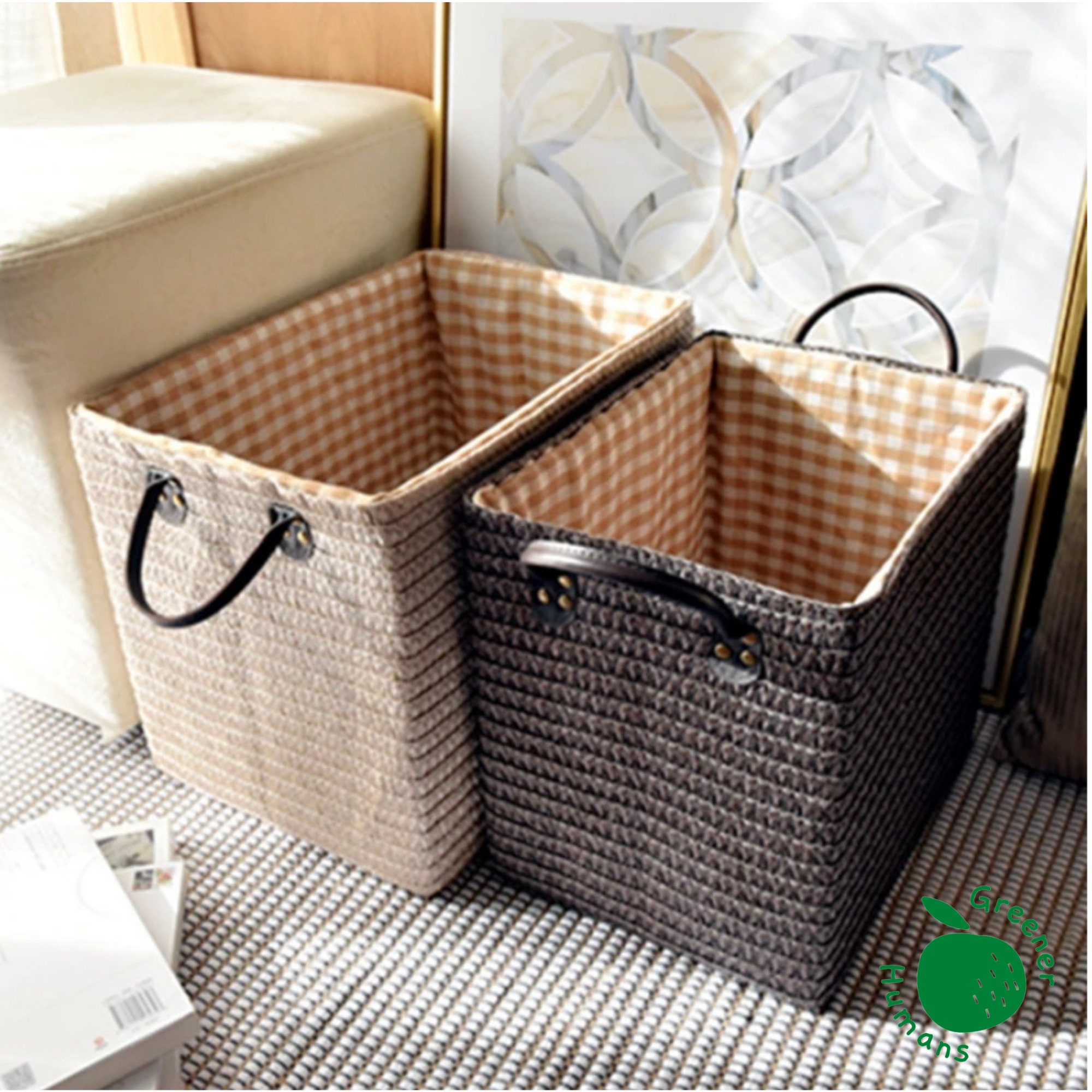 Canvas Laundry Basket - Etsy