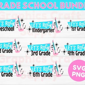 first day of school svg, grade school bundle, school spirit svg, back to school clipart, kindergarten teacher shirts, preschool teacher svg