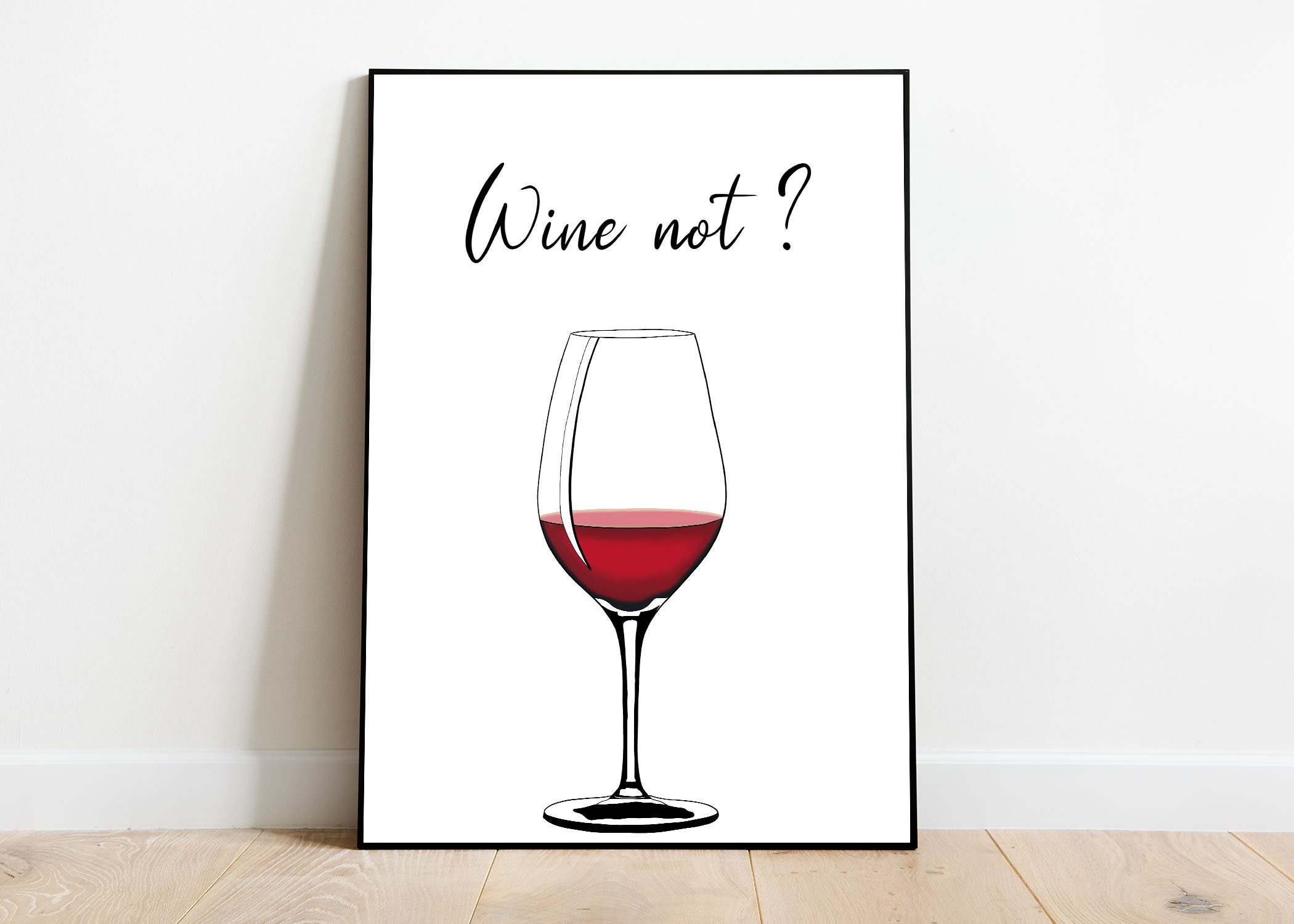 Affiche Verre de Vin