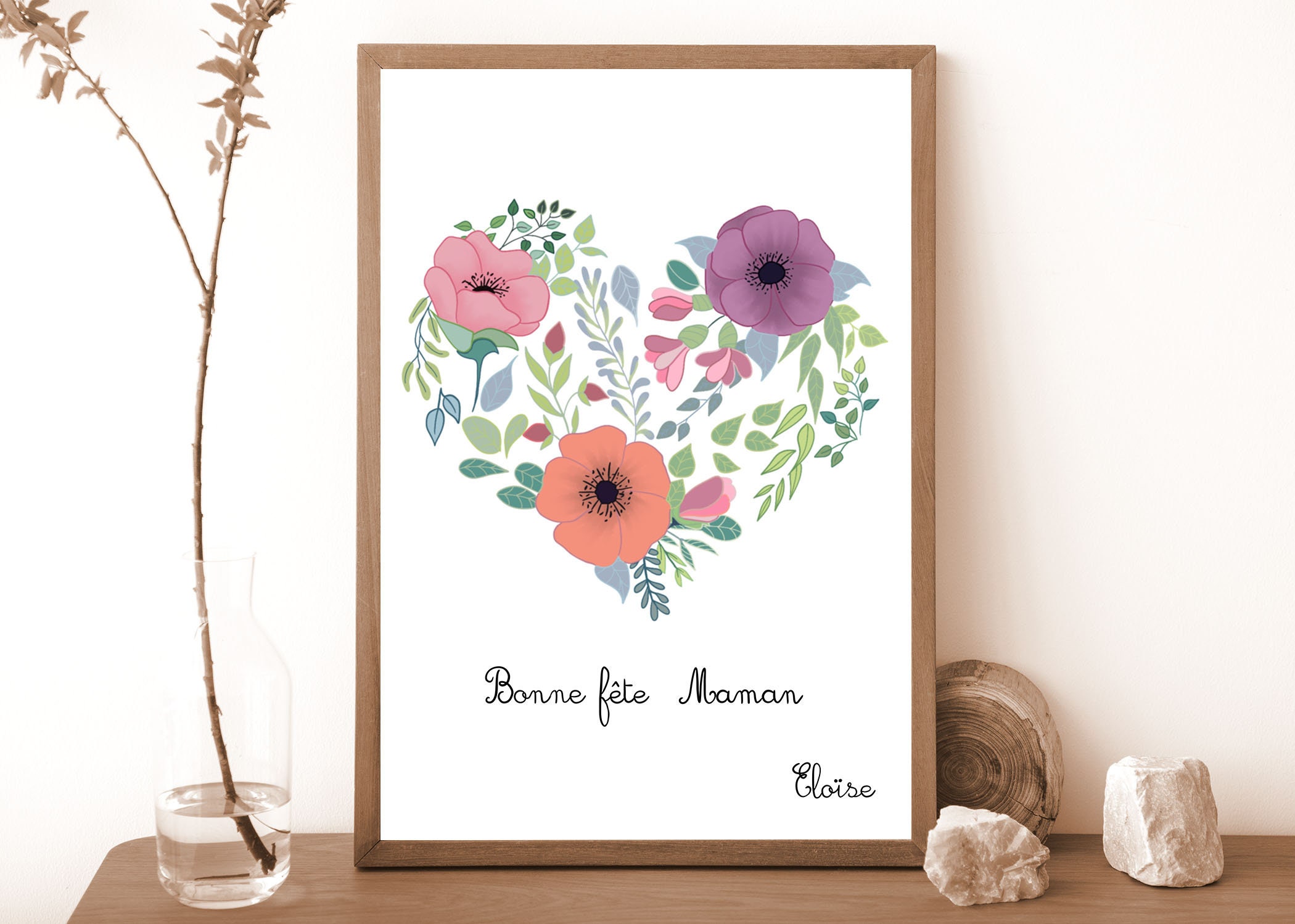 Bonne Fête Maman, Dessin Personnalisable