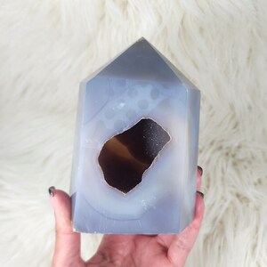 Gold Starry Night Druzy Achat Turm - Sternennacht Sugar Druzy - Golden Schimmer - Metaphysischer Kristall