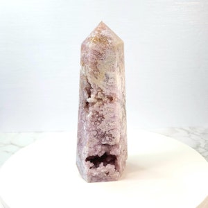 1,6 kg XL Druzy Lavendel Roze Amethist Bloem Agaat Toren