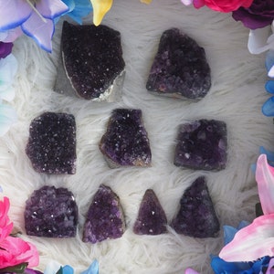 Deep Bright Purple Amethyst Cluster / Amethyst / Amethyst Cut Base / Amethyst Druzy / Amethyst Geode (Small to Medium)