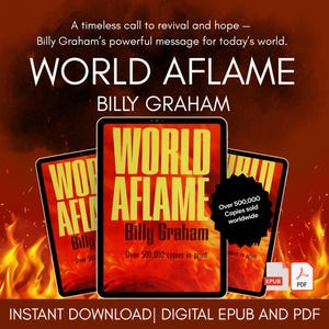 World Aflame - Billy Graham Digital Download EBook| Instant Download in PDF and EPUB formats