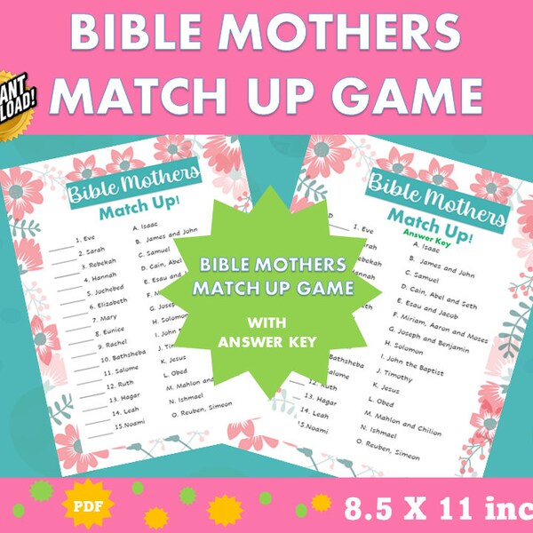 Bible Match Up Games Etsy Bible Match Up Games Etsy