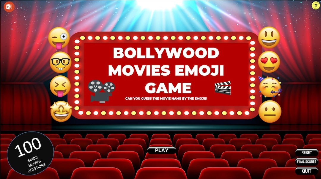 Bollywood Movies Emoji Game Desi Party Games Indian Game Night Family