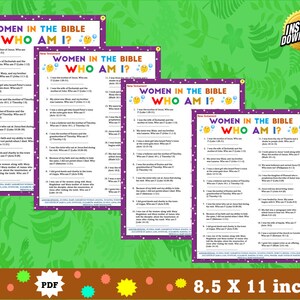 Women in the Bible Game Printable | Women of the Bible New Testament ...