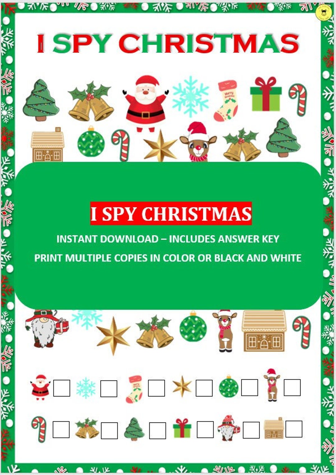 Buy I Spy Christmas Christmas I Spy I Spy Printable Fun Online In India