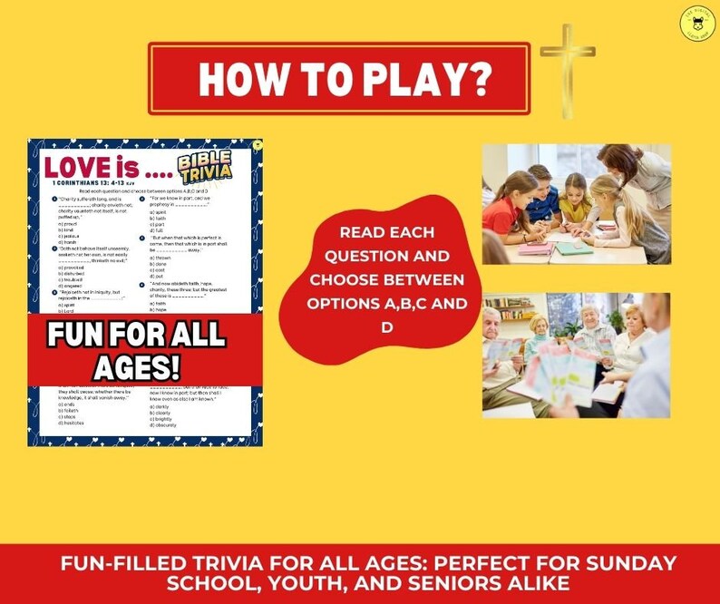Bible Trivia | Love is 1 Corinthians 13:4-13 Game Printable | Bible ...