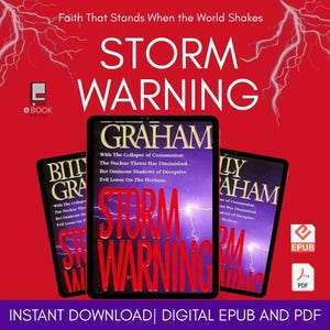 Storm Warning - Billy Graham Digital Download EBook| Instant Download in PDF and EPUB formats