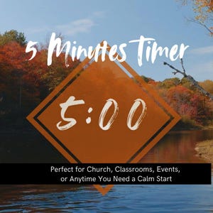 5-Minute Forest Countdown Timer with Music: Church & Event Video (Instant Download)