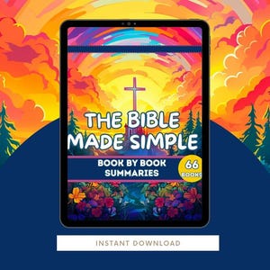 Books of the Bible Summary, Printable Book Summary Guide- Old and New Testament, Bible Study Tool, Easy to Understand |Instant Download