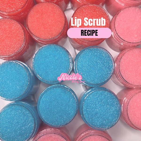 Lip Scrub Recipe eBook|Exfoliating Lip Scrub|Lip Exfoliant|Sugar Lip Scrub