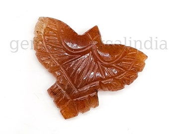Natural Carnelian Eagle Carving, Hand Carved Eagle Shape Gemstone, Eagle Sculpture 30MM, Bird Carved Gemstone For Jewelry, Crystal Carvings