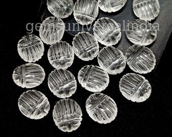 Natural Crystal Quartz Scarabs Beads, Boho Egyptian Scarabs Shape, Insect Carving Beads 12MM, Beetle Scarab Hand Carved Gemstone for Jewelry